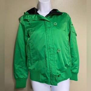 Columbia Omni-Shield Waterproof Green Hooded Coat, Size‎ XS
